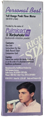 Personal Best Full Range Peak Flow Meter w/Integrated Asthma Management Zone Sys