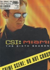 CSI: Miami: The Sixth Season 6-Disc DVD VIDEO TV SHOW forensic science SEALED