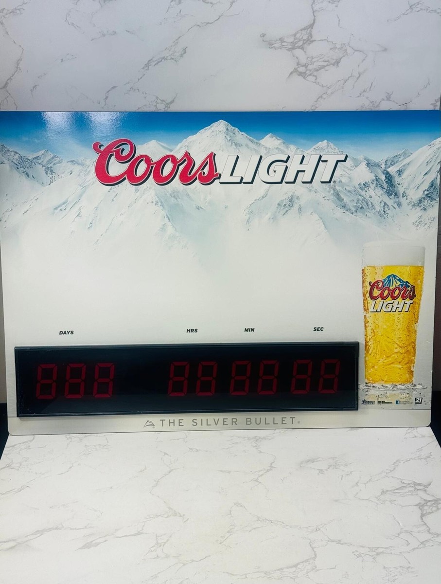 andy　Silver Bullet ネオン看板 Coors Light andy Silver Bullet ネオン看板 Coors Light Coors Light Silver