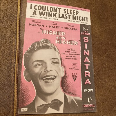 I Couldn't Sleep A Wink Last Night by Jimmy McHugh - Chappell Sheet Music 1943