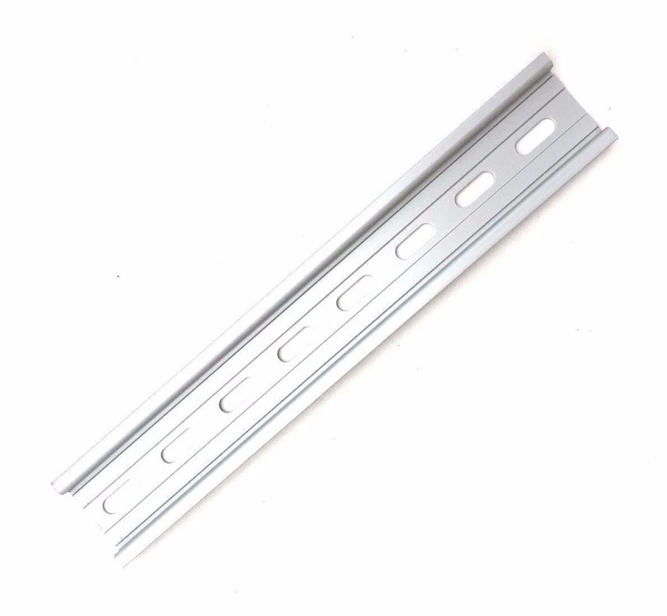 20 Pieces DIN Rail Slotted Aluminum RoHS 8 in. long 35mm 7.5mm 13.33 ft. Total - Image 2 of 4