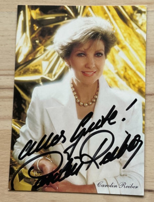 Carolin Reiber original signierte Autogrammkarte Ak Jetzt red i, Unser Land alt