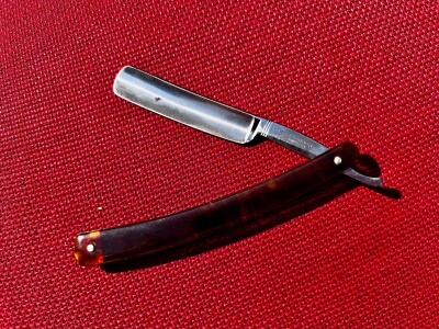 Vintage Maher & Grosh Straight Razor, Amber Scales | eBay