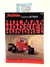 1998 Hulman Hoosier Hundred Racing Program Indiana State Fairgrounds