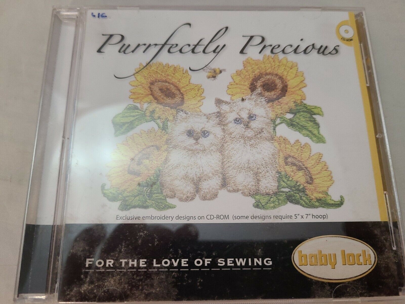 For The Love Of Sewing - Purrfectly Precious - Baby Lock CD Rom Cats & Kittens 