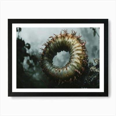 Raupe 3 Kunstdruck gerahmt Wandbild Poster Leinwanddruck Bild
