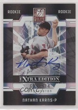 2009 Donruss Elite Extra Edition Rookie 609/734 Nathan Karns #115 Auto a7t