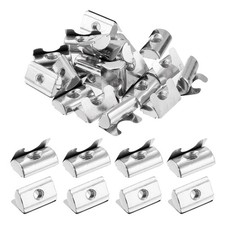 20Pcs M5 T Nuts Roll in Spring Carbon Steel Nickel Plated 3030/4040 Series