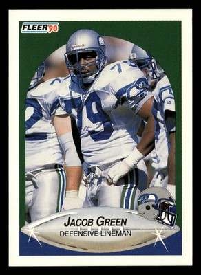 Jacob Green 1990 Fleer #266 Seattle Seahawks FOOTBALL *223