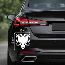 Albanien Adler Aufkleber 13x13 cm Auto Motorrad Vinyl Sticker Shqiponja Kosova