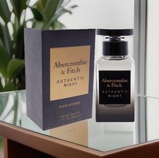 AUTHENTIC NIGHT by ABERCROMBIE  FITCH MAN EDT Spray Cologne 1.7 oz NEW Sealed  
