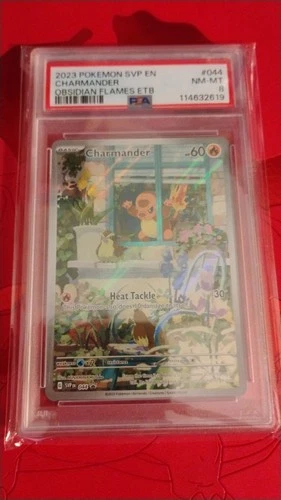 Pokémon TCG Charmander Obsidian Flames Promo Card #044 PSA 8