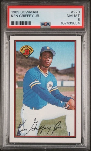1989 Bowman Ken Griffey Jr #220 Rookie (RC) PSA 8 NM/MT