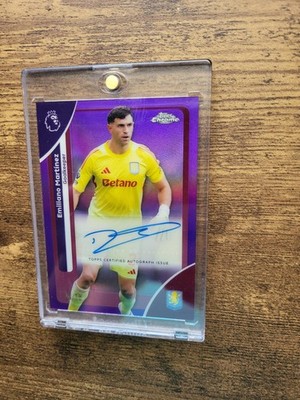 2025-26 Topps Chrome Premier League Emiliano Martinez Purple Auto /75