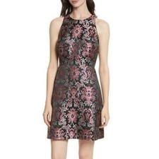 KATE SPADE Tapestry Jacquard Mini Dress Multi Women Size 2 Sleeveless Formal
