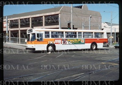 SF MUNI. FLYER BUS #4637. San Francisco (CA) Original Slide 1985. GENEVA CH!