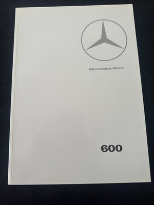 1966-1968 Mercedes Benz 600 Grand Limousine GERMAN Sale Brochure Pullman Catalog