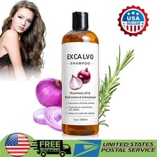   Excalvo Shampoo With Rosemary Oil  Red Onion, Reduce Hair Loss  Boost Growth