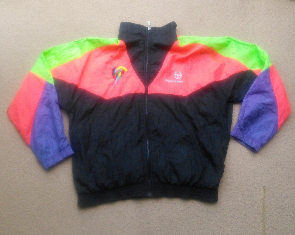 【Taka着用】SERGIO TACCHINI TRACK JACKET【90】 Vintage 80s 90s Men's Sergio Tacchini Track Jacket Nylon