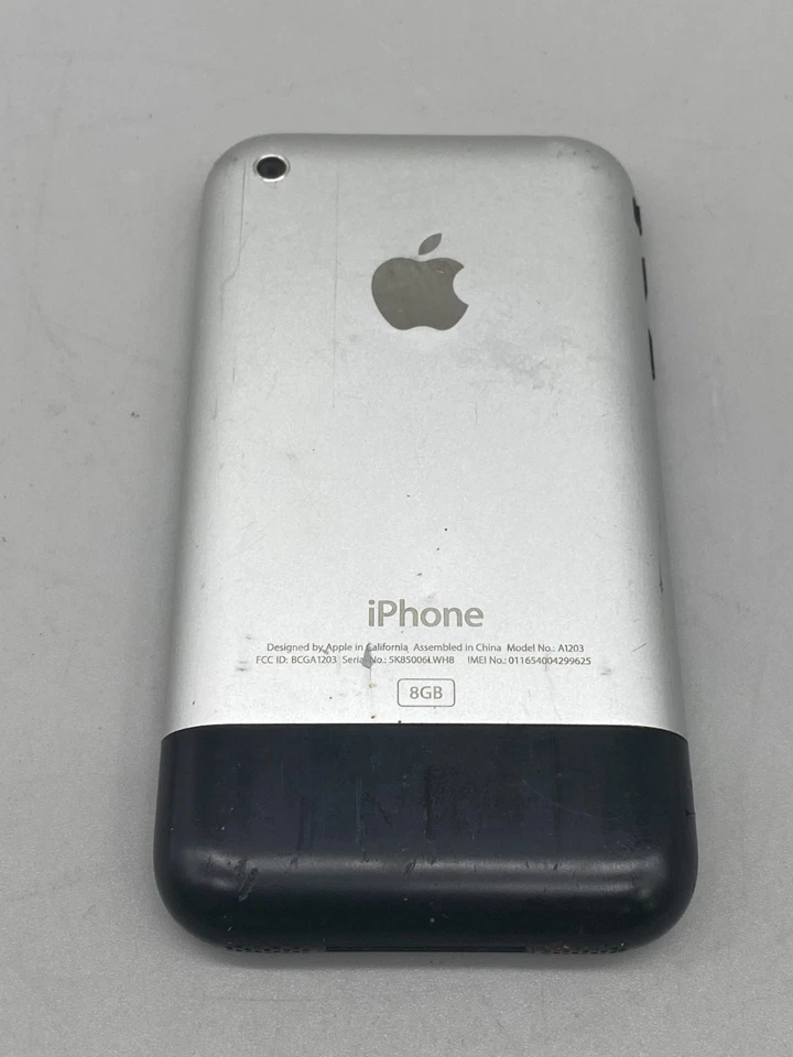 Apple iPhone 1 Gen A1203 8GB Silver Smartphone AT&T ONLY -C/See photo - Image 4 of 4