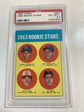 Psa 6.5 1963 Topps Rookie stars Pete Rose #537 *JJSTOYZ*