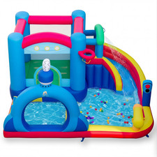 Scivolo Gonfiabile Per Piscina Da Esterno – Acquatico, Con Palline E Accessori, Perfetto Per Bambini (200x80x85 Cm)