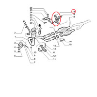 Sprung Schlauch Auspuffanlage Fiat Tempra - Lancia Dedra Original 46409818