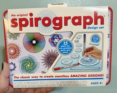 Original Spirograph Design Set Tin   Classic Art & Math Toy (Ages 8+)