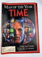 TIME MAGAZINE - Jan 6 1992 - TED TURNER / Kennedy Family / Bugsy / Warren Beatty