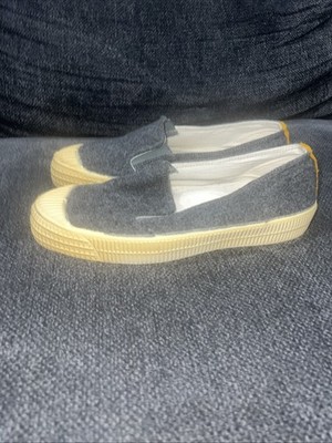 Novesta Star Slip On trainers Gray Mustard Sz. 42 EU 8.5 US Deck Shoes NEW
