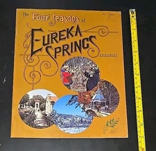 Eureka Springs Arkansas Four Seasons Vintage Brochure Booklet Ozarks