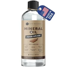 Food Grade Mineral Oil for Cutting Boards & Butcher Blocks 8oz USA Seller