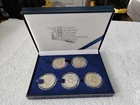 Lot of 5 Franklin Silver Half Dollars San Francisco Mint 90% Silver