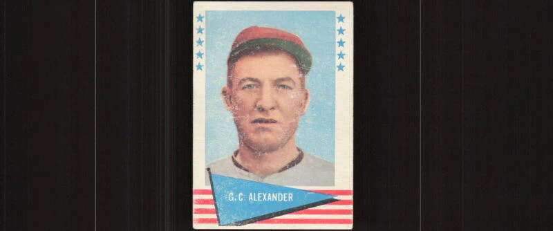 1961 FLEER GREATS GROVER CLEVELAND ALEXANDER 2 VG PHILADELPHIA PHILLIES