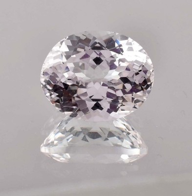 AAA+ Flawless 16 x 14 mm Natural White Sapphire (GIT) Certified Loose Gemstone