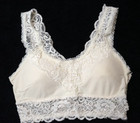 Altar’d State Intimates Ivory Lace Bralette Women’s S/M Boho Floral Stretch Bra — photo 1