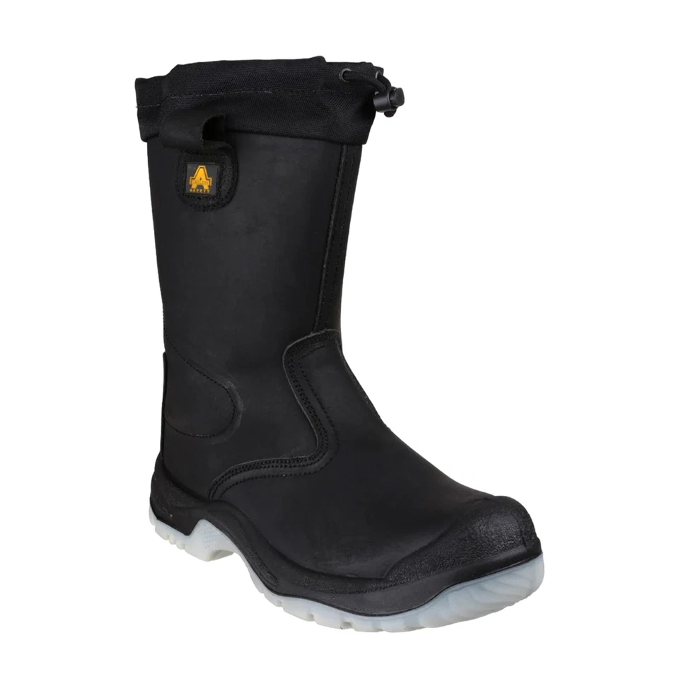 Amblers S3 Safety Leather Rigger Boots Steel Toe Midsole FS209 Men Ladies Tall - Image 3 of 4