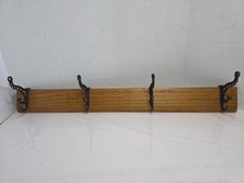 4 Cast Iron Coat Hooks Vintage