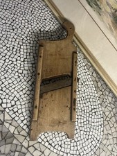 Antyczna stara tarka kuchenna struga krautowa drewno około 1900 roku 