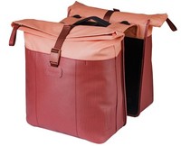 Doppelpacktasche Basil Vive Mik 2835L 14 X 30 X 38 Cm  Bordeaux/Rosa