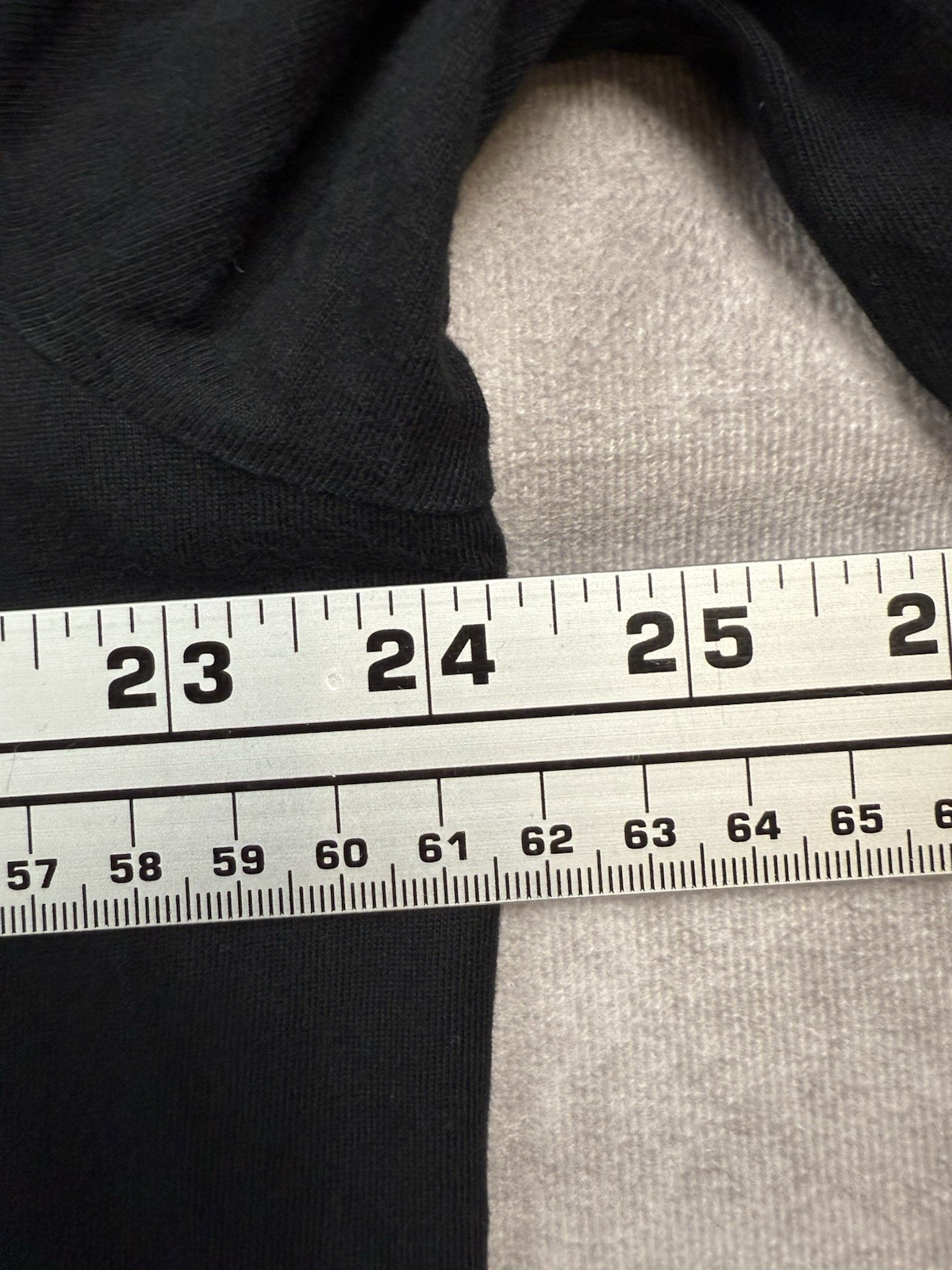 Polo Ralph Lauren Uomo Tg XL Nera Manica Lunga Scollo V Cotone Maglia Pony Logo