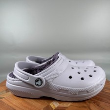 Crocs Classic Lined Clog Lavender Purple Faux Fur Women 6 Men 4 Comfort Shoes