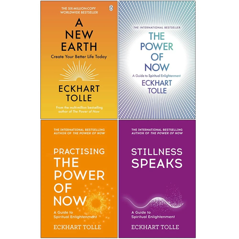 Eckhart Tolle 4 Books collection set A New earth, Stillness speaks, Practising