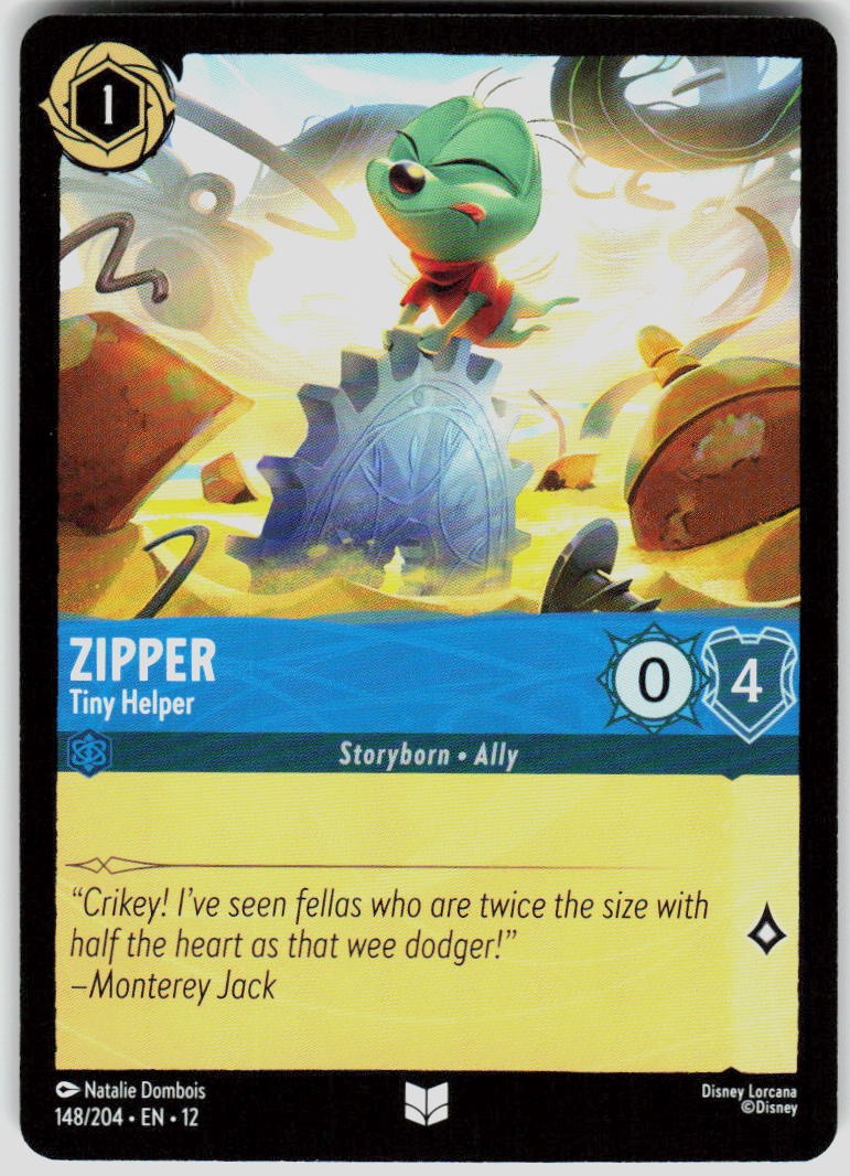 Zipper Tiny Helper 148/204 Wilds Unknown Disney Lorcana