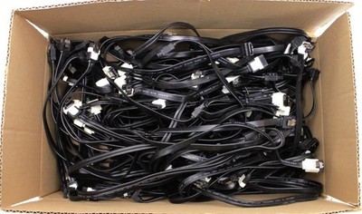 SATA-III / SATA-3 High Speed KABEL 6Gb/s für HDD / SSD schwarz 1kg Paket #312554