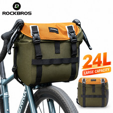 ROCKBROS Bike Front Handlebar Bag Waterproof 24L Gravel Cycling Front Bag