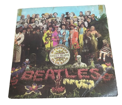 The Beatles Sgt Pepper's Lonely Hearts Club Band 1967 PMC 7027  UK Mono Poor