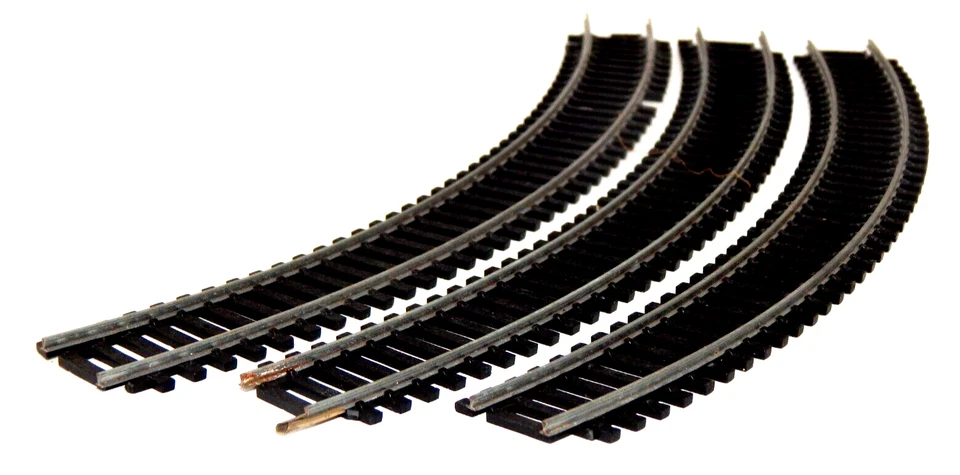 Vintage HO Hornby R605 Double Curve 45 Arc Lot of 3 - Image 3 of 4