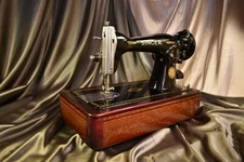 Vintage sewing machine wood base "American Craftsman Series" by Mark T Fulwider