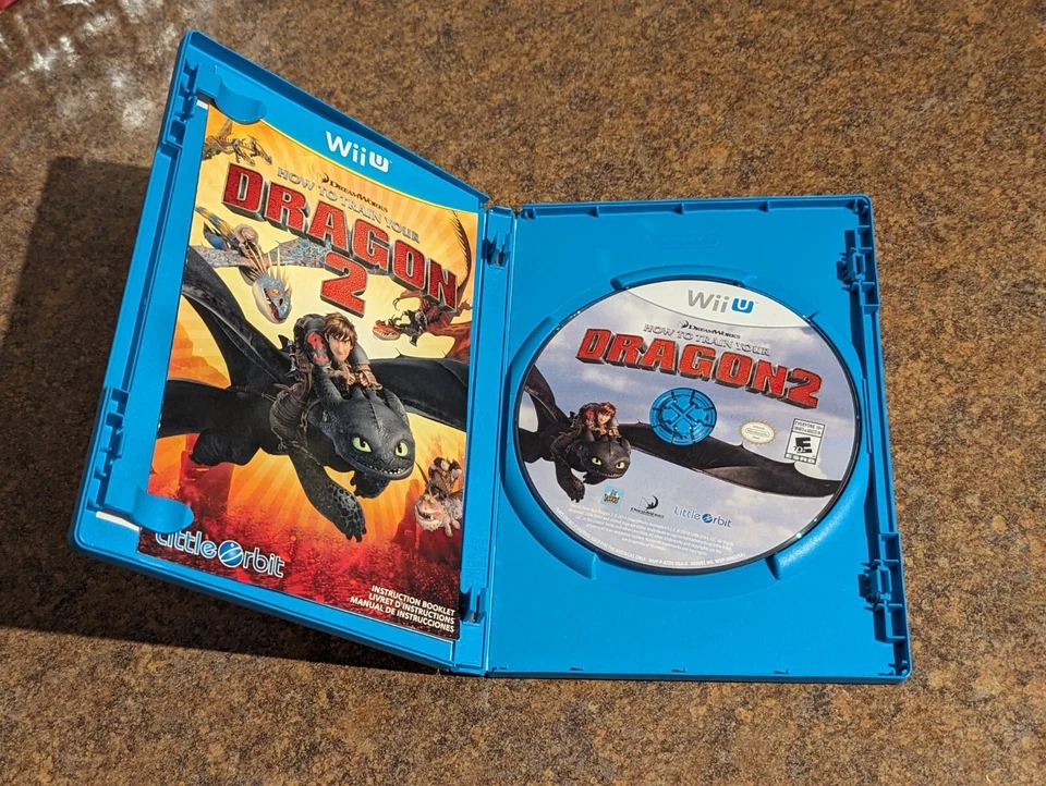 How To Train Your Dragon 2 (Nintendo Wii U, 2014) Complete CIB W/ Manual Tested - Image 4 of 4